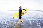 Eleven-year-old Micha Cantor, one of the youngest and winningest kids on the local team, surfs year-round here and abroad.