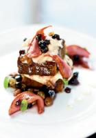 <p>Homemade gingerbread becomes haute fare with pastry cream and a mincemeat and pear compote.</p>