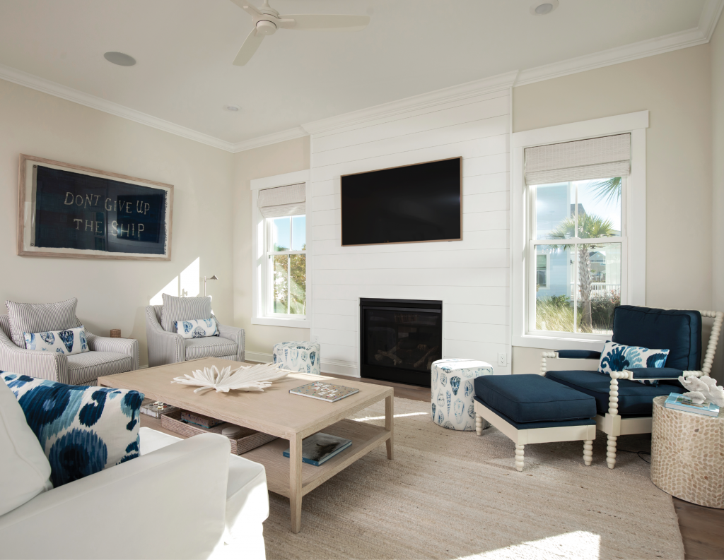 Clay and Suzanne Wheatley 8304 Sandlapper Way, Myrtle Beach -  The Wheatleys embraced their love from their Charleston past in this new build that boasts a coastal color palette and traditional Lowcountry design elements.