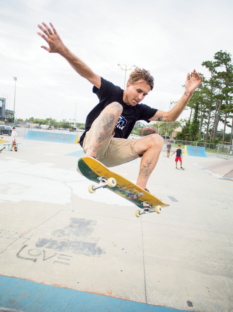 Vitaly Ninichuk - Pictured here having fun at the Matt Hughes Skate Park, Ninichuk is a team rider for Daville, one of two new skate shops in the area.