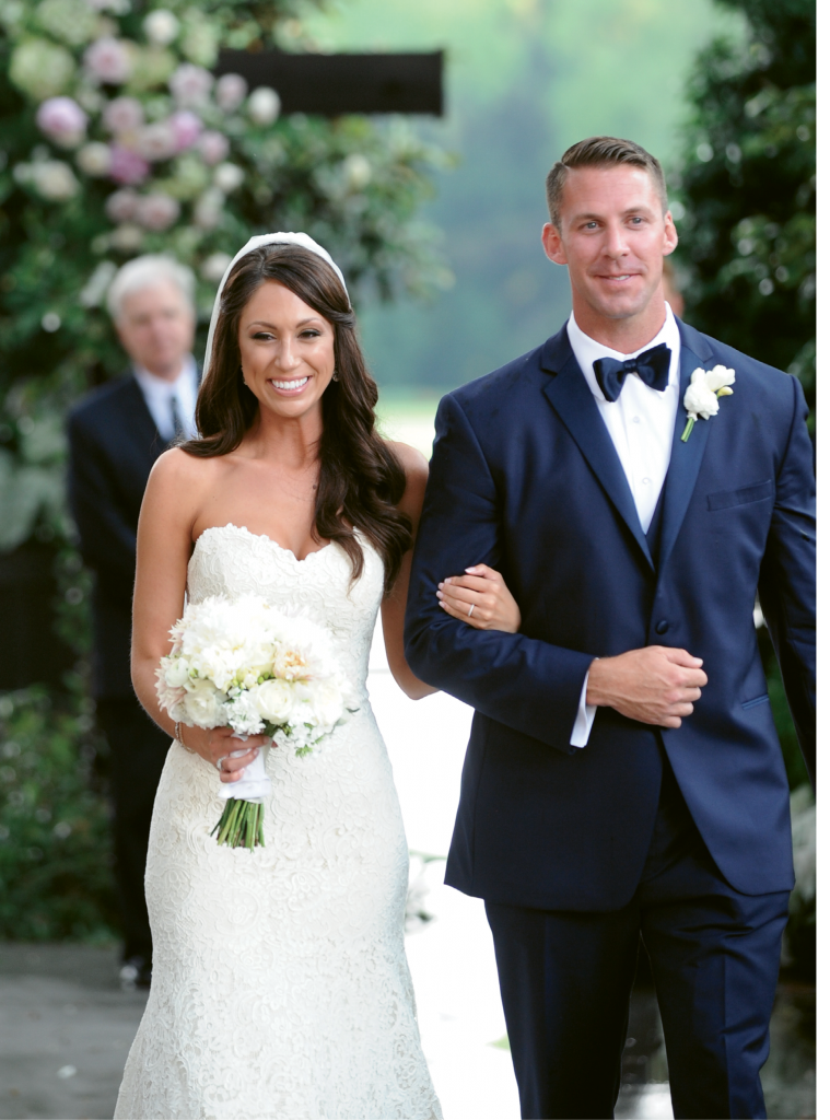Sacred Garden: Kathleen’s dream of an elegant Southern garden wedding came true. Rain clouds gave way to warm sun for this happy couple on their wedding day.