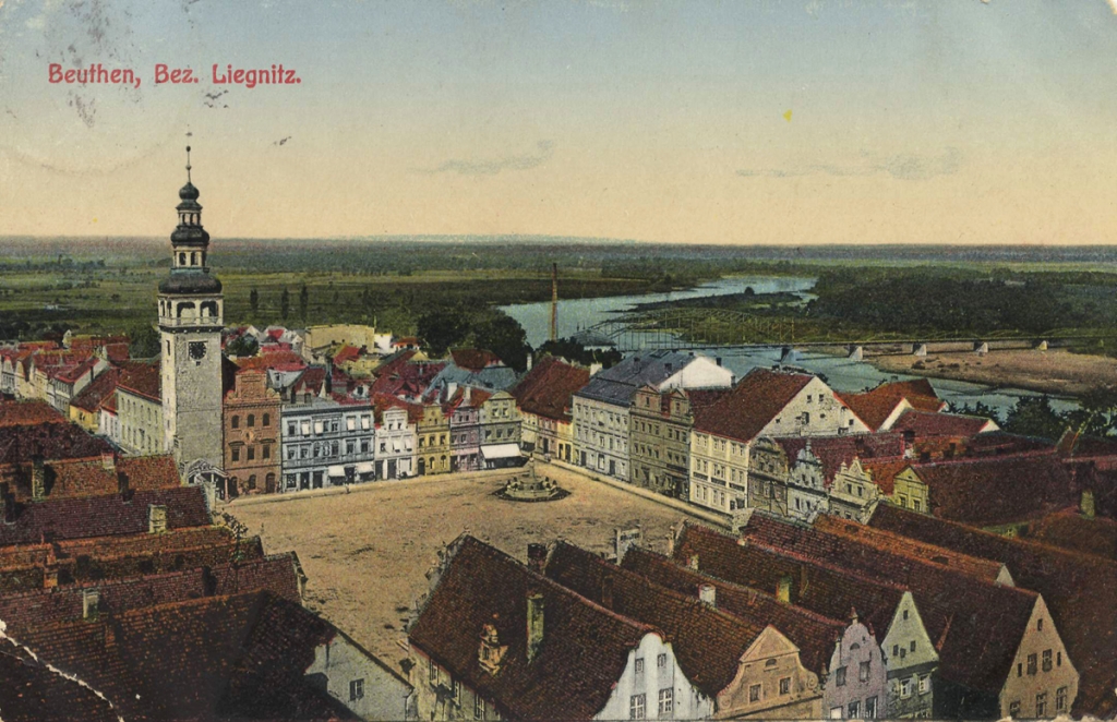 A 1916 postcard of  Beuthen, Germany.