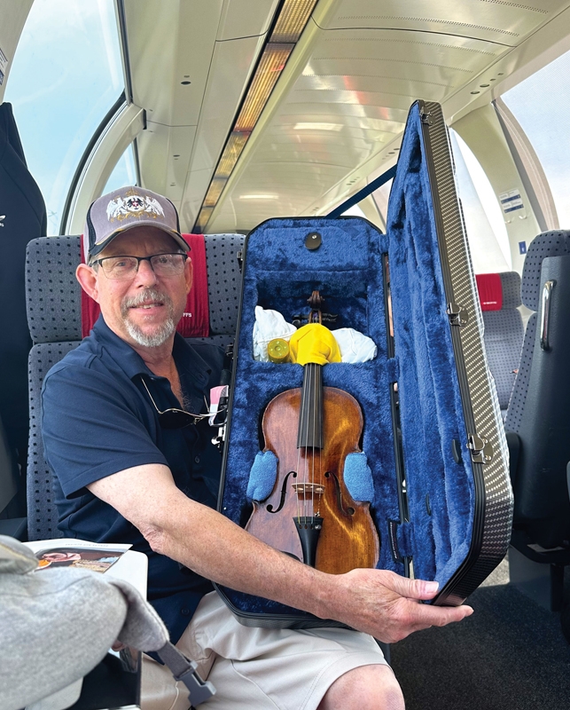 Dean Black&#039;s great-grandfather’s violin.