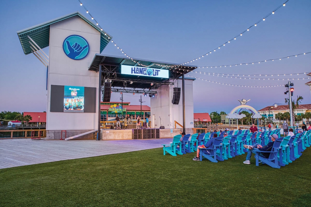 The Hangout’s main stage at Broadway at the Beach.