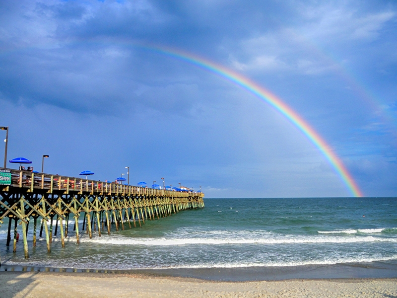 Charles Banda, &quot;Rainbow Over Garden City Pier&quot;