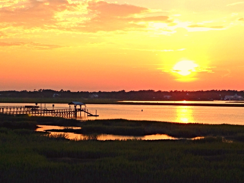 Christine House, &quot;Sunset Over the Marshwalk&quot;