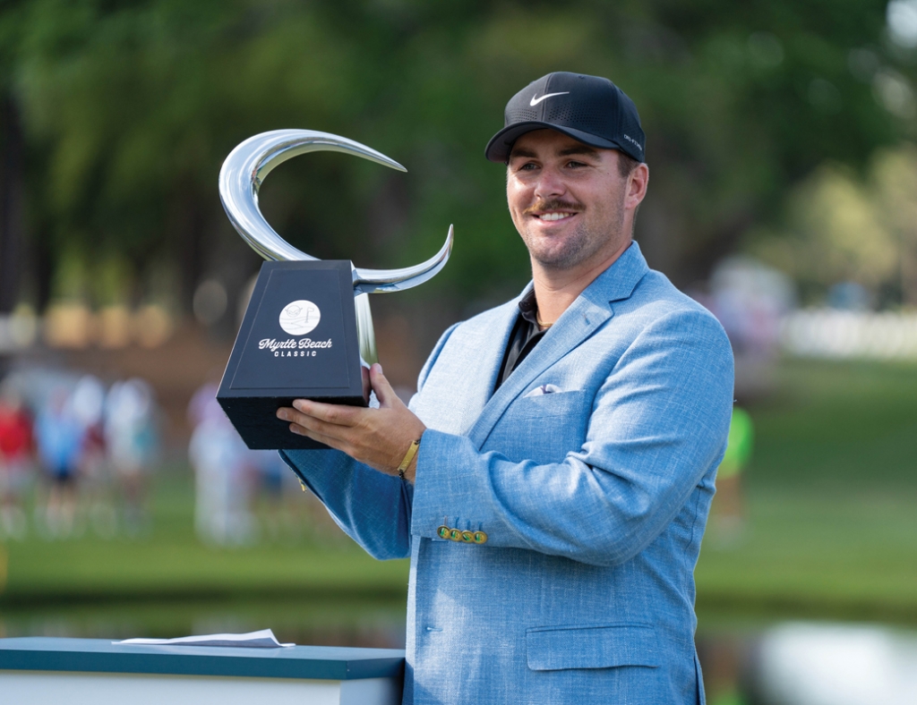 PGA professionals gave it their best shot, but in the end it was Chris Gotterup hoisting the winners trophy