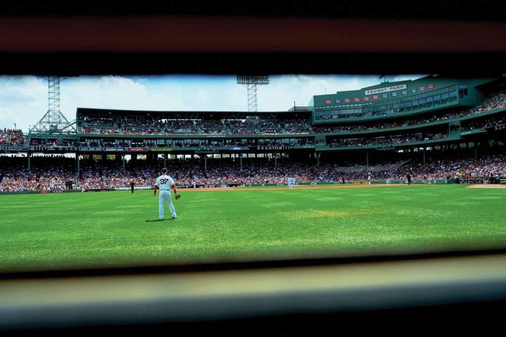 Quigley&#039;s peek from Fenway Park during her internship with the Boston Red Sox.