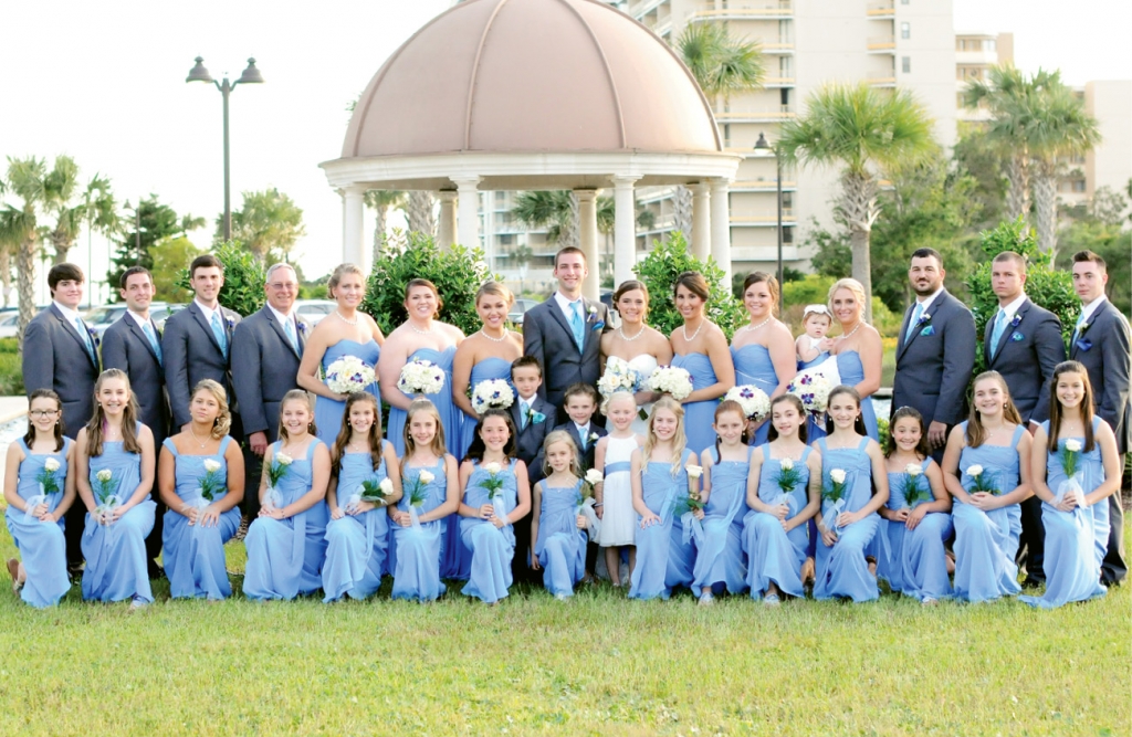 I’ll Tumble for Ya: Gymnastics has always been a part of this bride’s life, and she also made sure it was part of her theme by including her winning team on her wedding day.