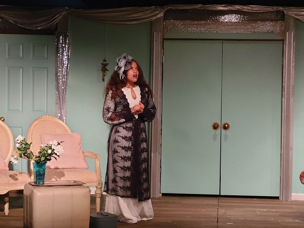 Jade Boone performs in a Dream House Theatre production of Michael McKeever&#039;s &quot;Suite Surrender&quot;