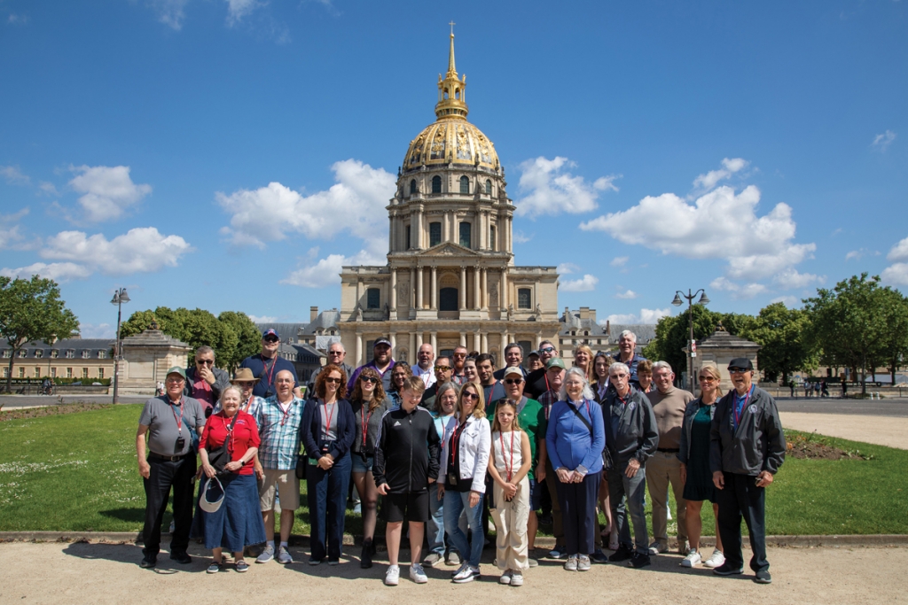 During their trip to Normandy, the band was able to visit Paris, including sites such as the France War Memorial.