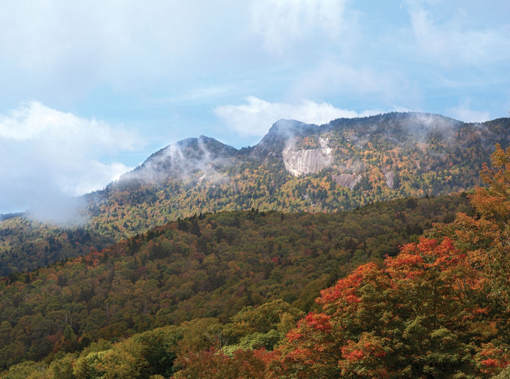 Can you spot the snoozing grandad of Grandfather Mountain?