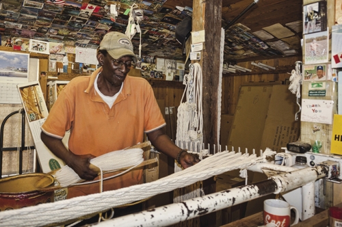 Marvin Grant has mastered the art of weaving, the art of talking, and the art of doing both at once.