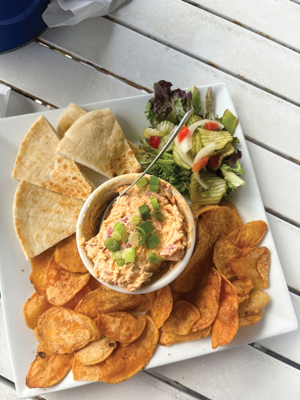 Pimento cheese appetizer.