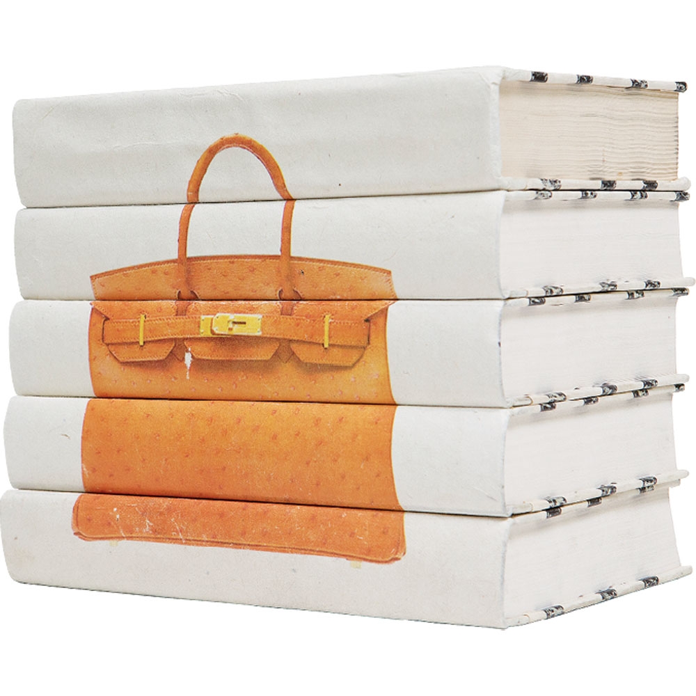 If you love fashion, books and bags, then these Hermes Birkin bag stackable books are going to be a must.