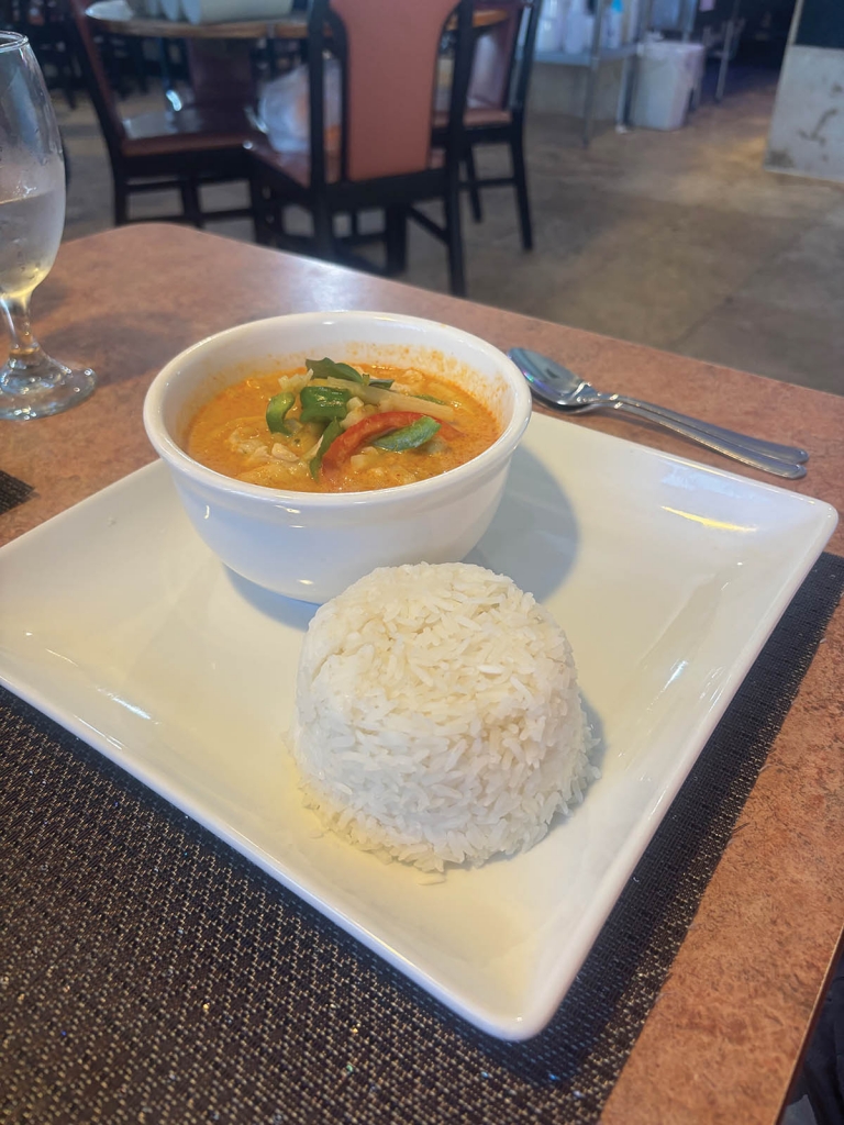 Curry Cravings: Thai Fusion&#039;s Spicy Red Curry offers just the right spice.