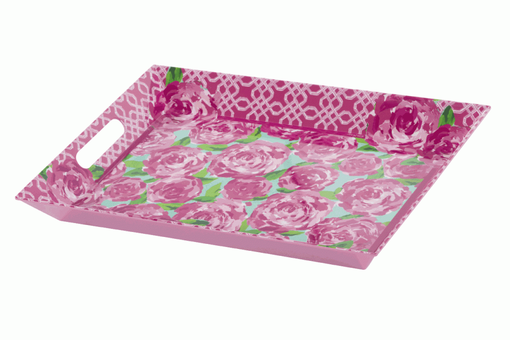 This Bud&#039;s for You  Hors d&#039;oeuvres anyone? Present a beautiful array of finger foods on this floral tray by Lilly Pulitzer.   $36. The Joggling Board, 11096 Ocean Highway, Pawleys Island. (843) 237-2631