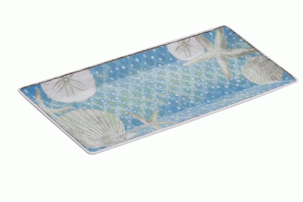 Under the Sea  All beach homes need a serving tray perfect for sunset snacks and cocktails. This Grasslands Road tray is the perfect pick.   $14. Callahan’s of Calabash, 9973 Beach Dr. SW, Calabash. (910) 579-2611