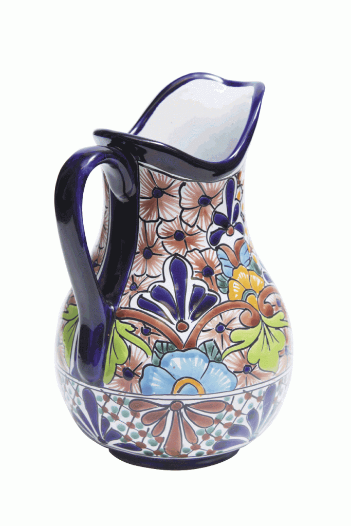 Jarra de Fiesta Have dinner outdoors using this artisanal clay pitcher decorated with vibrant colors, surely to get the party started right.  $59. Bienvenue Home, 814 Front St., Georgetown. (843) 527-1112