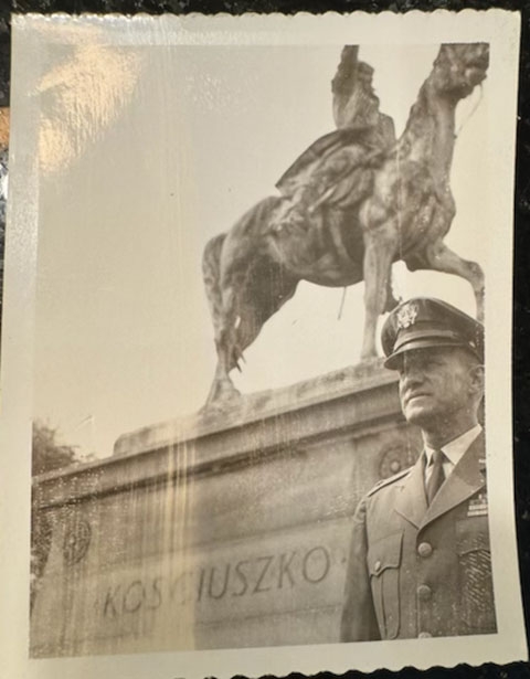 &quot;Koz&quot; at the Kosciuszko statue near the White House.