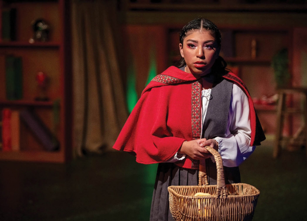 Actor Ella Jones as Little Red Riding Hood in &quot;Into the Woods&quot; | credit: Scott Dean