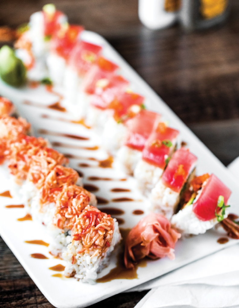 You can get your sushi fix with a menu that includes nearly 50 of the most popular sushi creations.