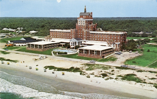 Grande Dame: Near present day Porcher Drive and Poinsett Road in Myrtle Beach, the Ocean Forest Hotel (1930–1974) was said to be the finest on the East Coast between New York City and Miami.