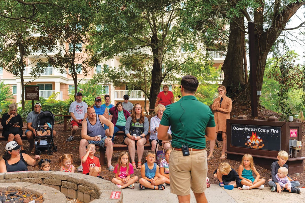 10:03am: Ryan LaPierre greets vacationers weekly at the Ocean Watch Resort. His Out of the Ark business brings the &quot;zoo to you,&quot; for private and public functions all along the Grand Strand. He mixes education with entertainment to the delight of young and old. Photo by Jarod Castro.