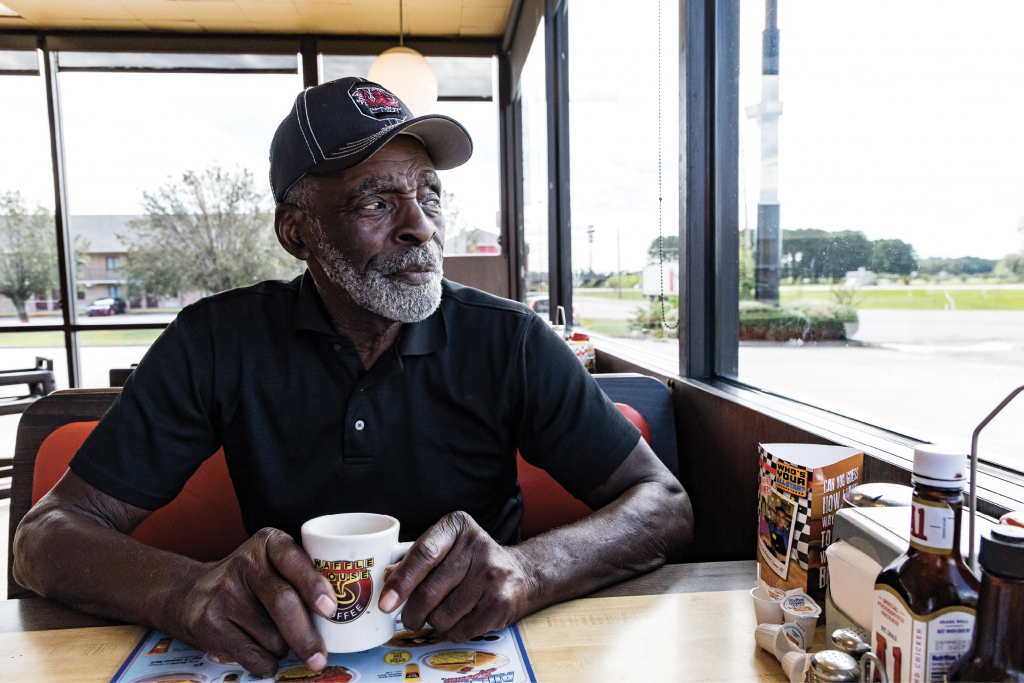 Stopping into the Waffle House in Bishopville for coffee or a meal—maybe the “Pearl Special”—is a daily ritual for Fryar. It also gives him a chance to check on the shrubs out front that he maintains in his topiary style.