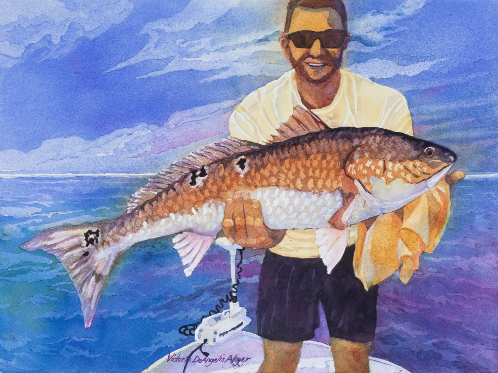 “Bull Red,” a painting of Victoria’s son, Neil Alger.