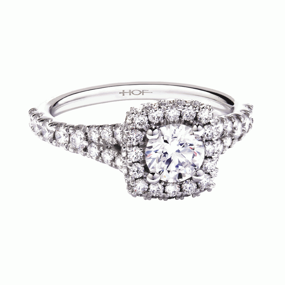 CENTER STAGE: A diamond-encrusted band and crown create the ideal setting for a perfectly cut Hearts on Fire diamond. (1.28 total cts.) Eleanor Pitts, $7,990
