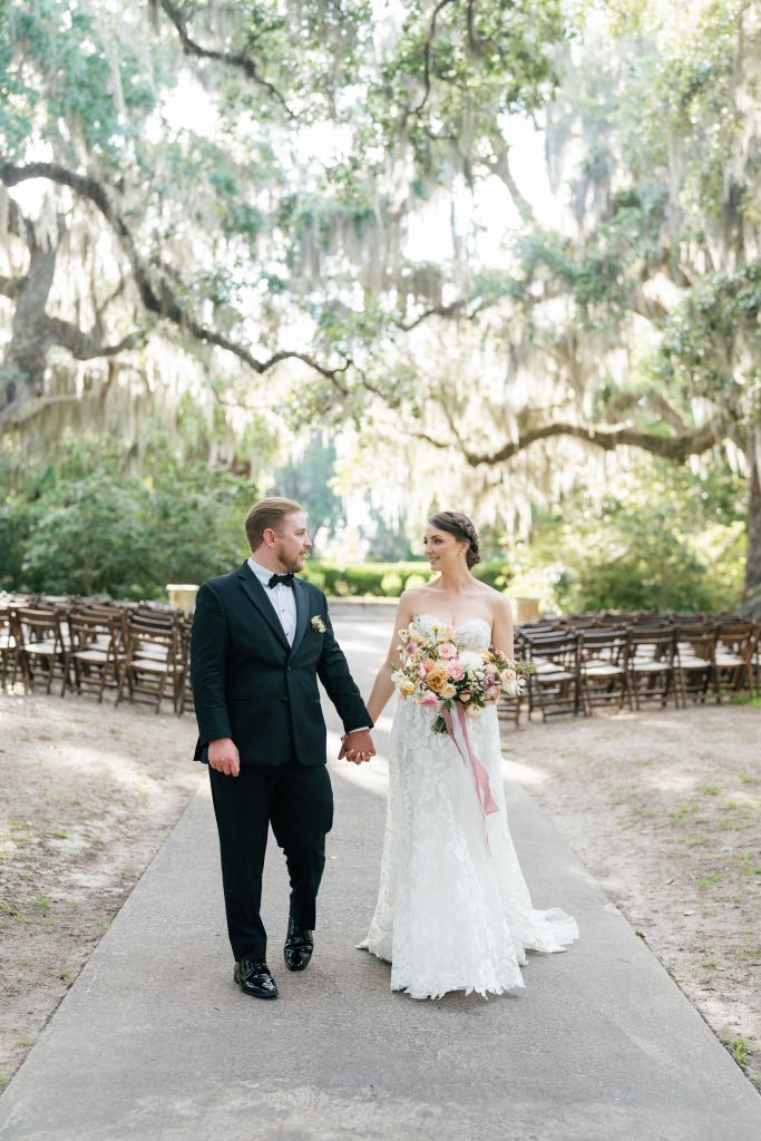 Garden Beauty: Scott and Sarah&#039;s dreamy day took place at Brookgreen Gardens, one of the couple&#039;s favorite places on Earth.