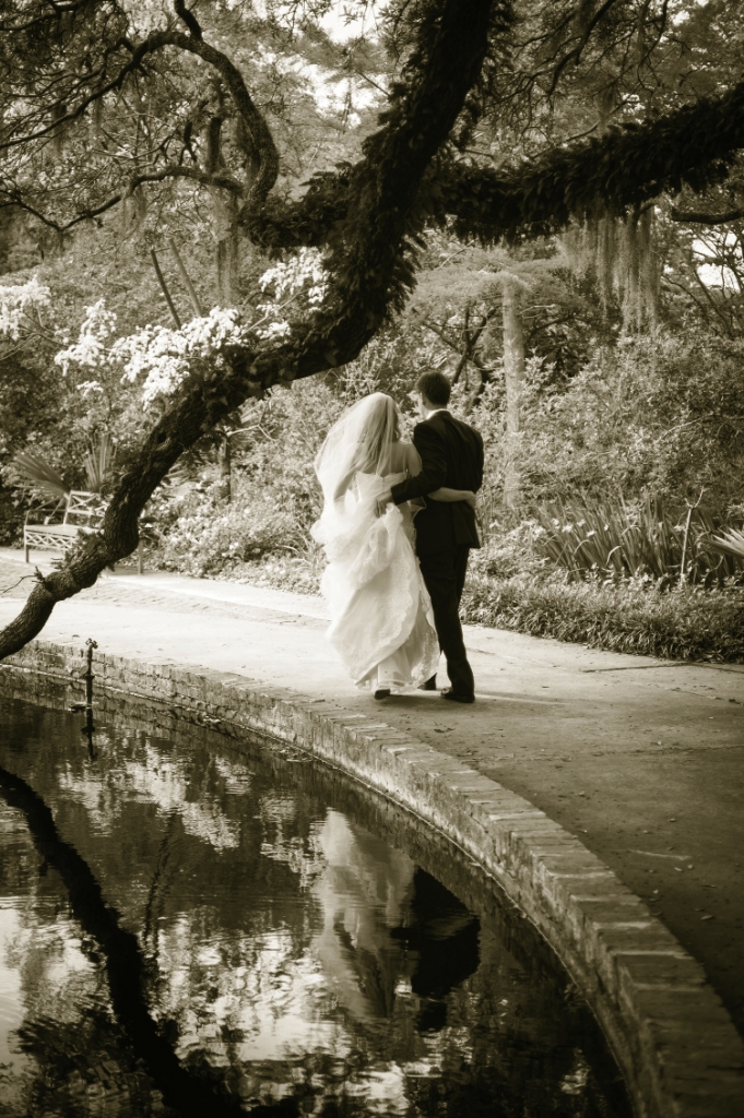 Happy Place: Brookgreen Gardens was a special childhood haven for both bride and groom, so it was only natural that this is where they’d start their life together.