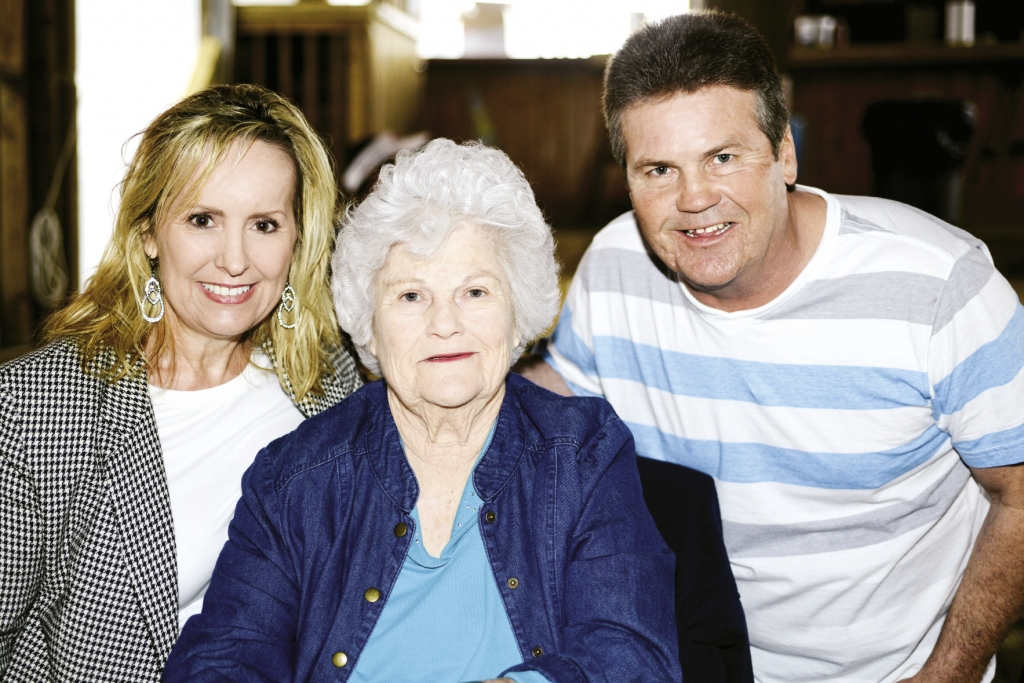 Ann, Flora and Michael James