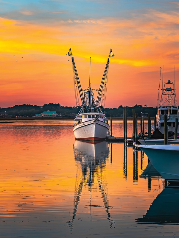 Watercolor Sunset At Marlin Quay Marina Kathy Dowling Marlin - Quay Marina in Murrells Inlet