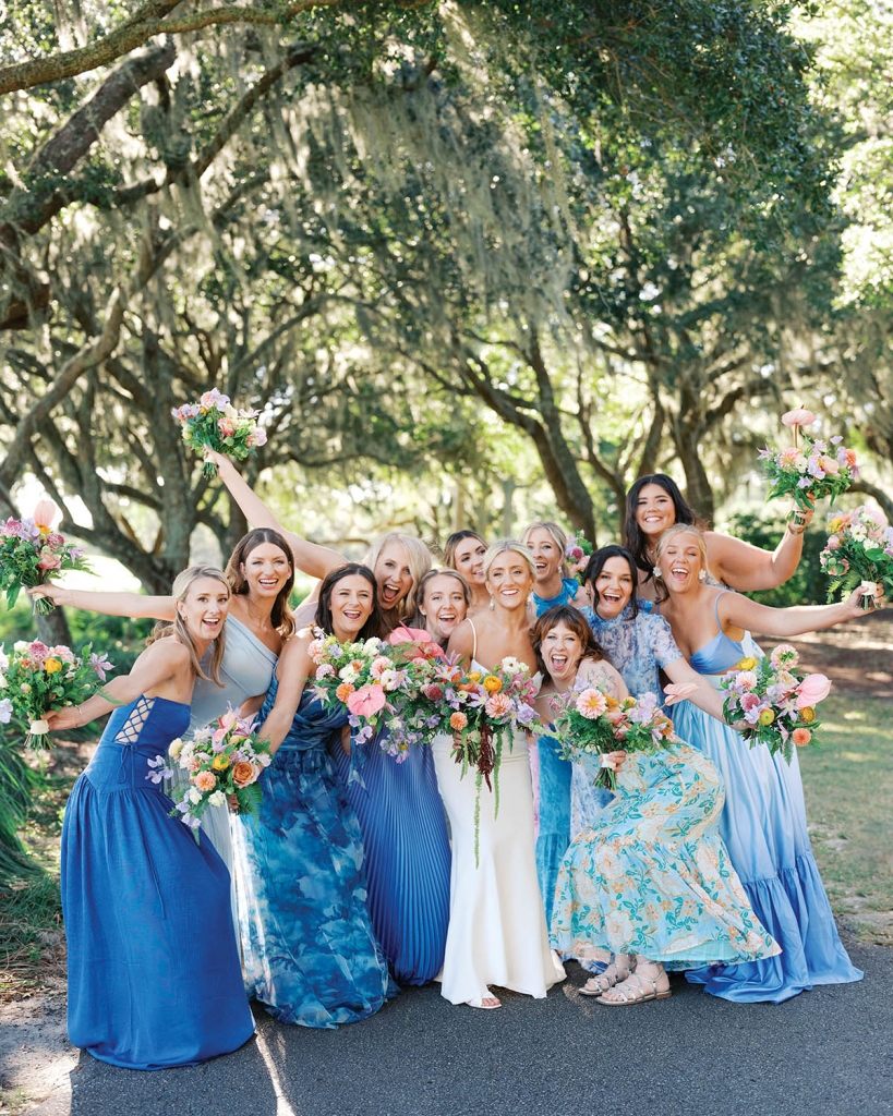 Family Fun:  Rachel and Bo wanted their wedding day to reflect the elements so very special to them: family, fun, and magical sparkle.