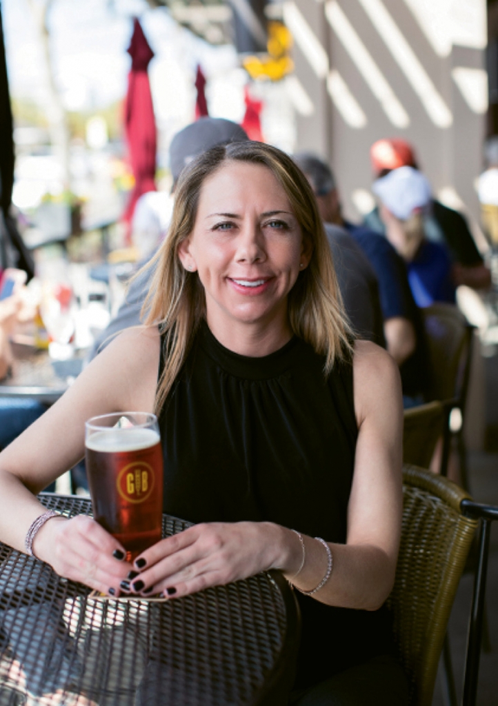Jessi Leeson has worked at Gordon Biersch Brewery Restaurant since it opened, first as a bartender and now as its general manager.