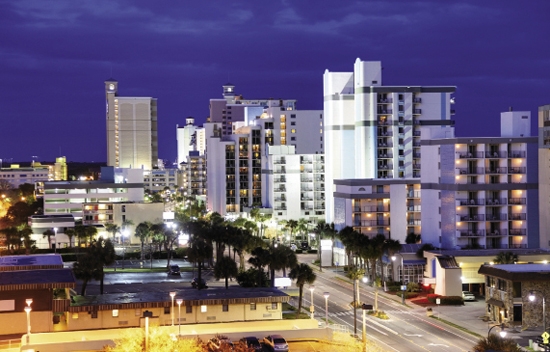 A Changing Skyline: Offering an impressive array of towers and mid-rise condo buildings, the downtown Myrtle Beach skyline is beginning to rival that of other great resort cities. There are approximately 100,000 rooms available in Horry Country, each sleeping two to six visitors.