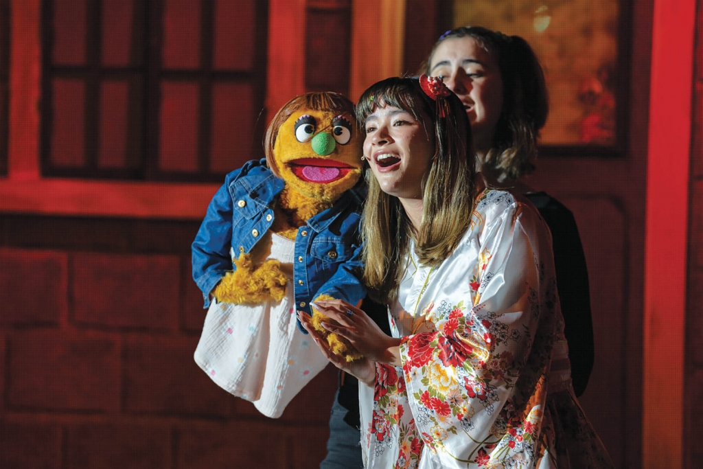 Alexa Niles and Lian Eng in a Long Bay Theatre production of &quot;Avenue Q&quot; | credit Scott Dean