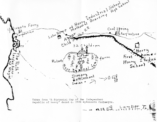 A 1930 map of the original settlement