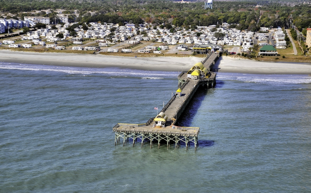 The Apache Pier and Campground is a big draw the area between Myrtle Beach and North Myrtle Beach.