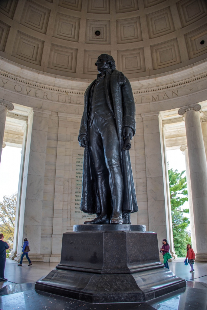 He also bequethed Catherine the Great’s coat to Thomas Jefferson, as shown in this statue of Jefferson inside the Jefferson Memorial.